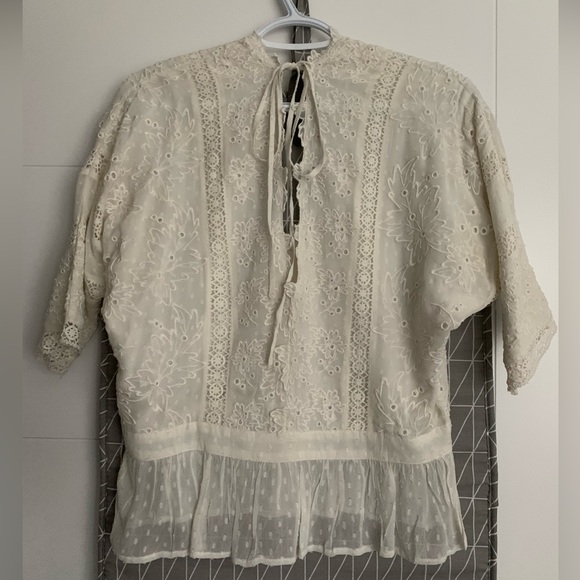 LoveShackFancy Devon Blouse in Size M - Picture 4 of 5